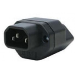 Umwandlungsstecker IEC320/T13 schwarz