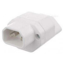 Umwandlungsstecker IEC320/T13 weiss