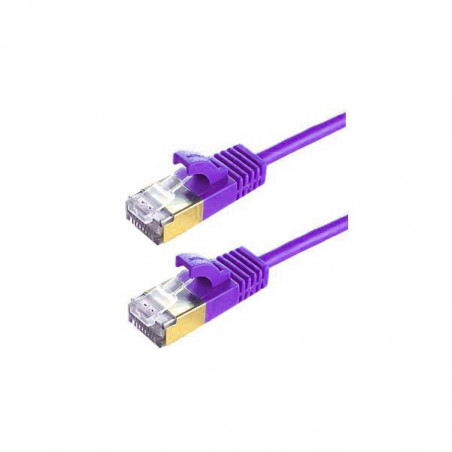 Patchkabel Slim CAT6a  0.5m violett