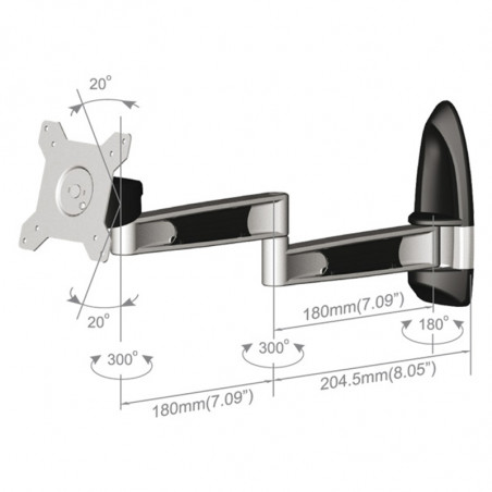 LED Wandhalter Tronje AR210 1 LCD