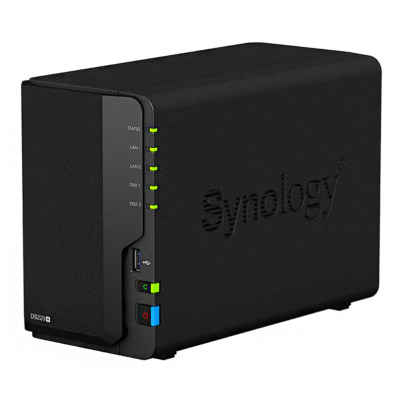 Synology NAS Server DS225 2x 12TB VOS 5J