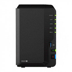Synology NAS Server DS225 2x 4TB VOS 3J